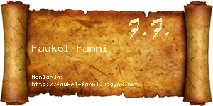 Faukel Fanni névjegykártya